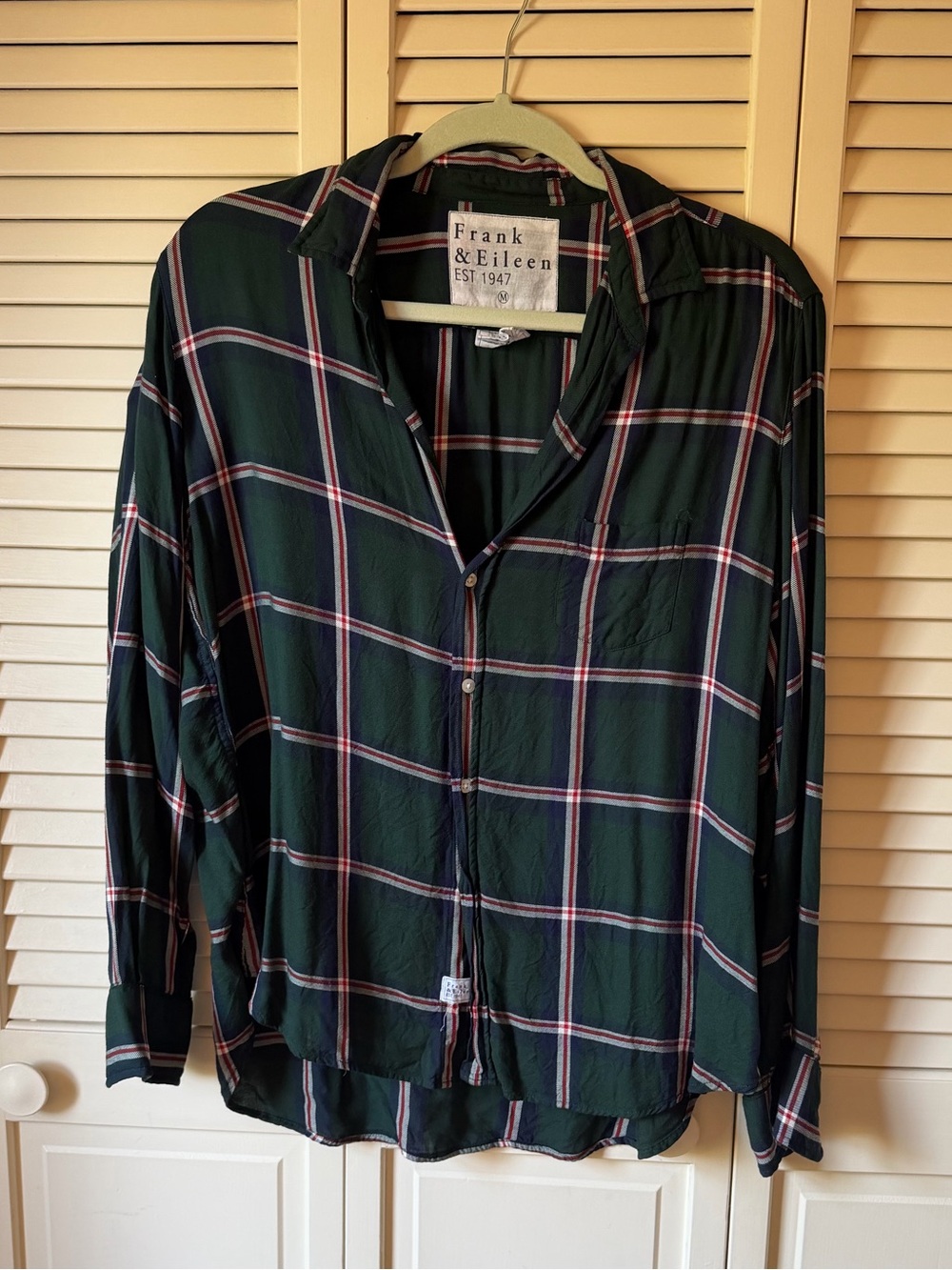 Frank & Eileen Green Plaid Eileen Shirt